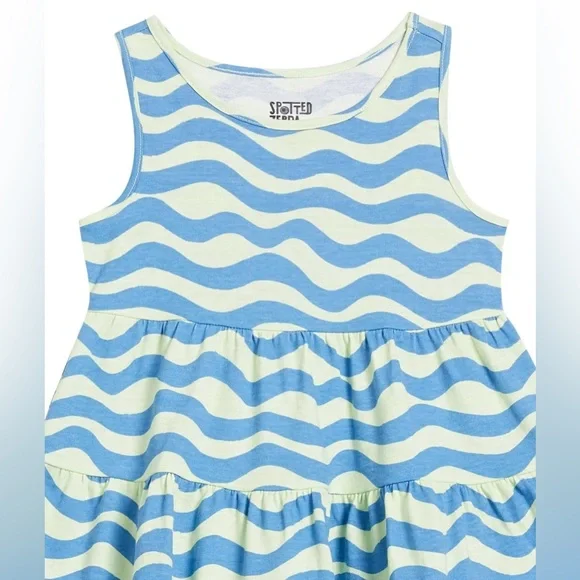 2 Pack Girls Sleeveless Tiered Dresses Large - Picture 2 of 5